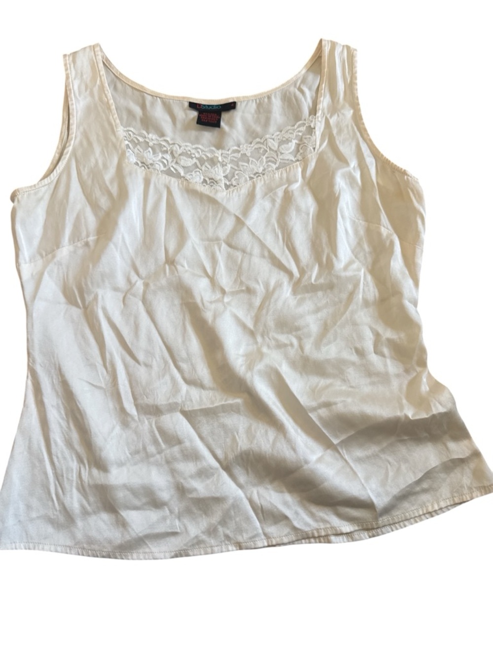 Silk d studio Cream Lace-Trim Camisole